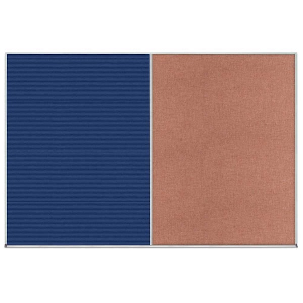Enclosed Corkboard, 1 Door, 72"x48", 4" Fra